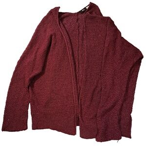 BDG Urban Outfitters Burgundy Boucle Knit Dolman Sleeve Sweater Small S‎ Maroon